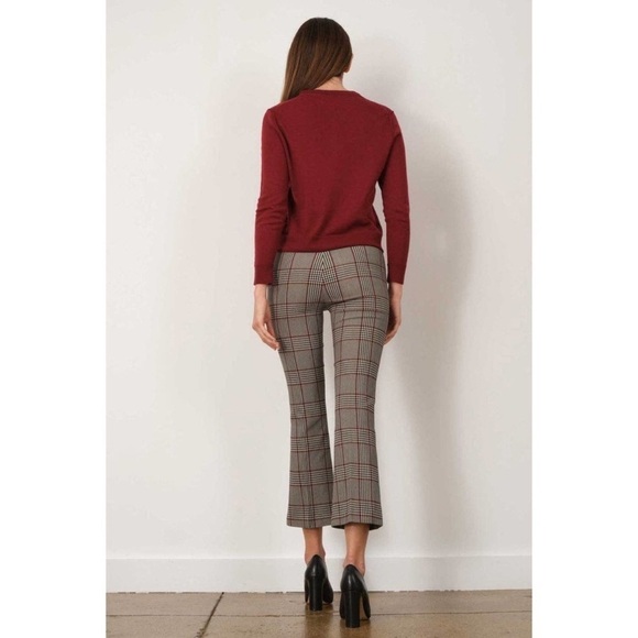 Avenue Montaigne Leo Plaid Crop Flare Size 10 - Picture 2 of 8